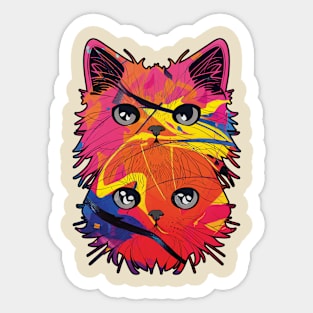 Artsy Cat Sticker